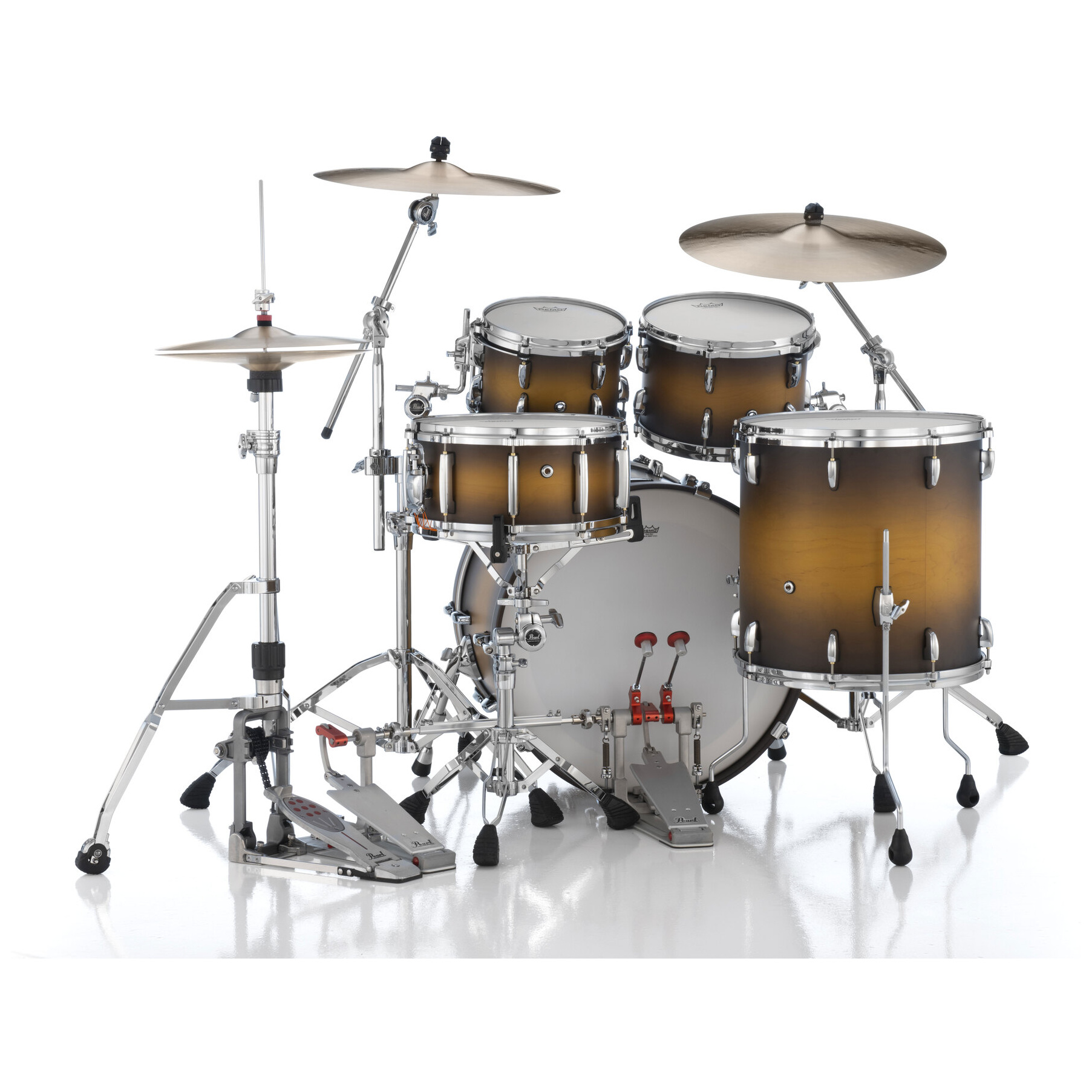 Pearl Masters Maple Pure 22" Matte Olive Burst L-Rod Gyrolock 5