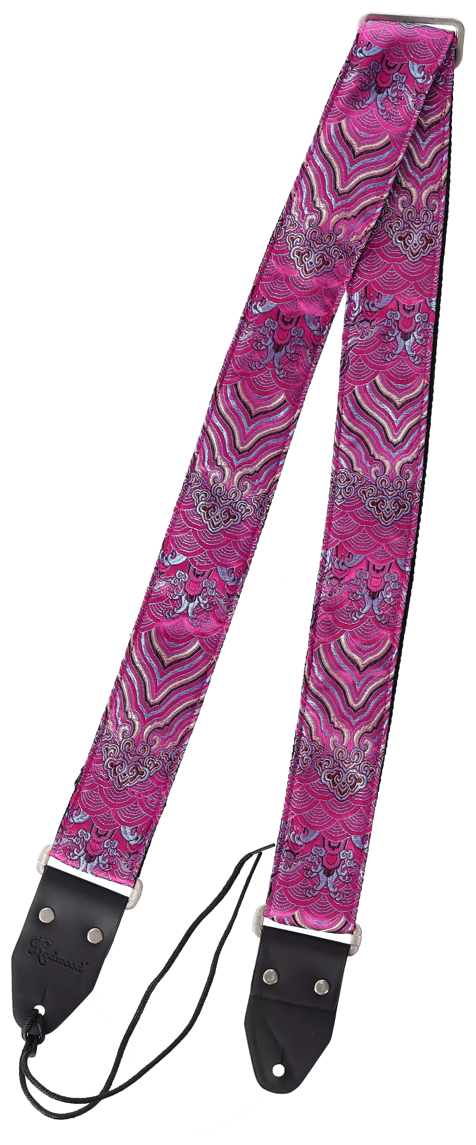 Redwood Instrument Strap Mirage Series - Magenta Rain 4
