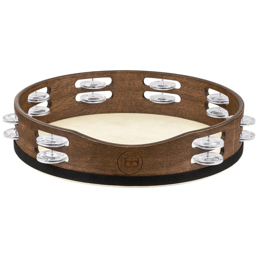 Meinl Percussion - Meinl Percussion FD12TAM - 12 Zoll Tamburello, Walnut Brown, Goat Skin, Aluminum Jingles - 1