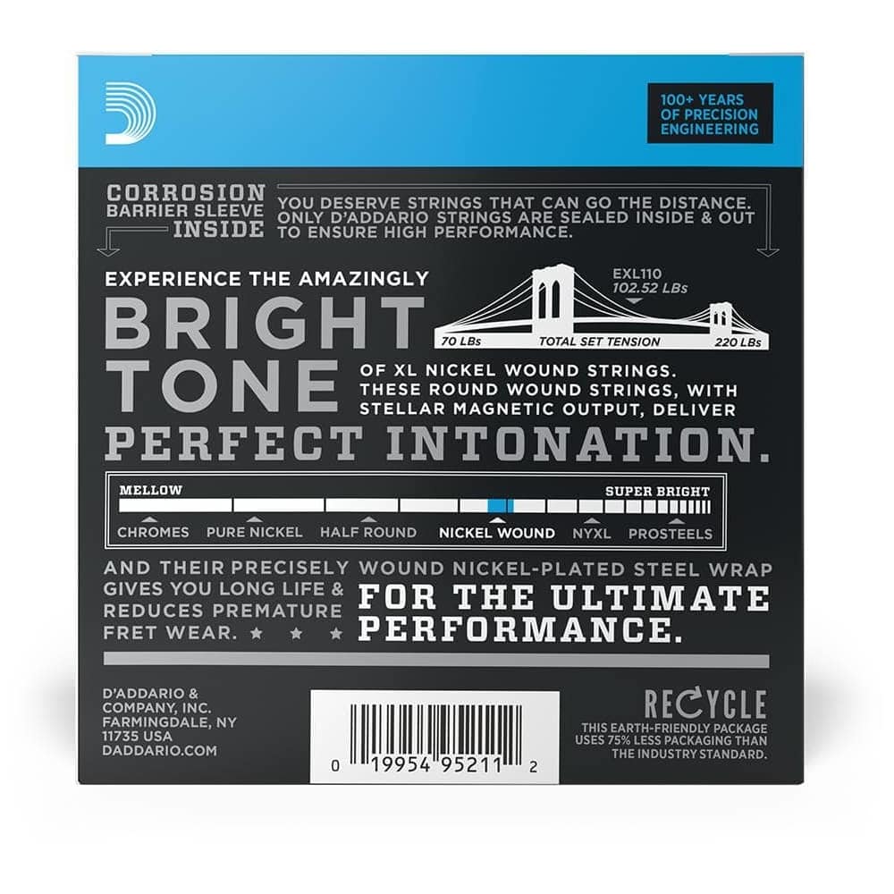 D’Addario - D’Addario EXL110-10P - XL Electric Nickel Wound 10er Pack 010-046 - 1