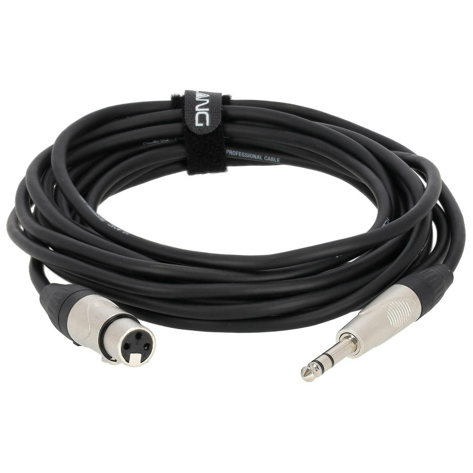 Klang Mikrofonkabel PRO, 3 Meter XLR female - 6,3 Klinke , male, stereo