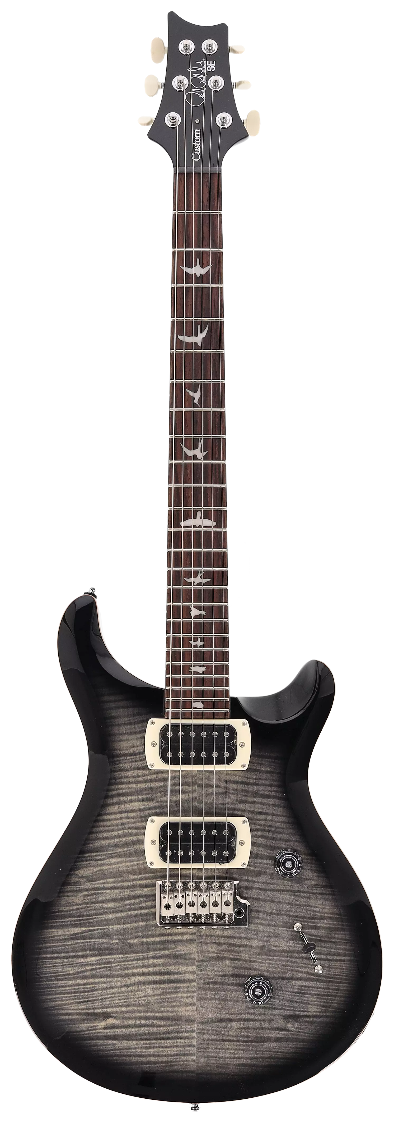 PRS SE Custom 24 Faded Gray Black Burst - session Select  -