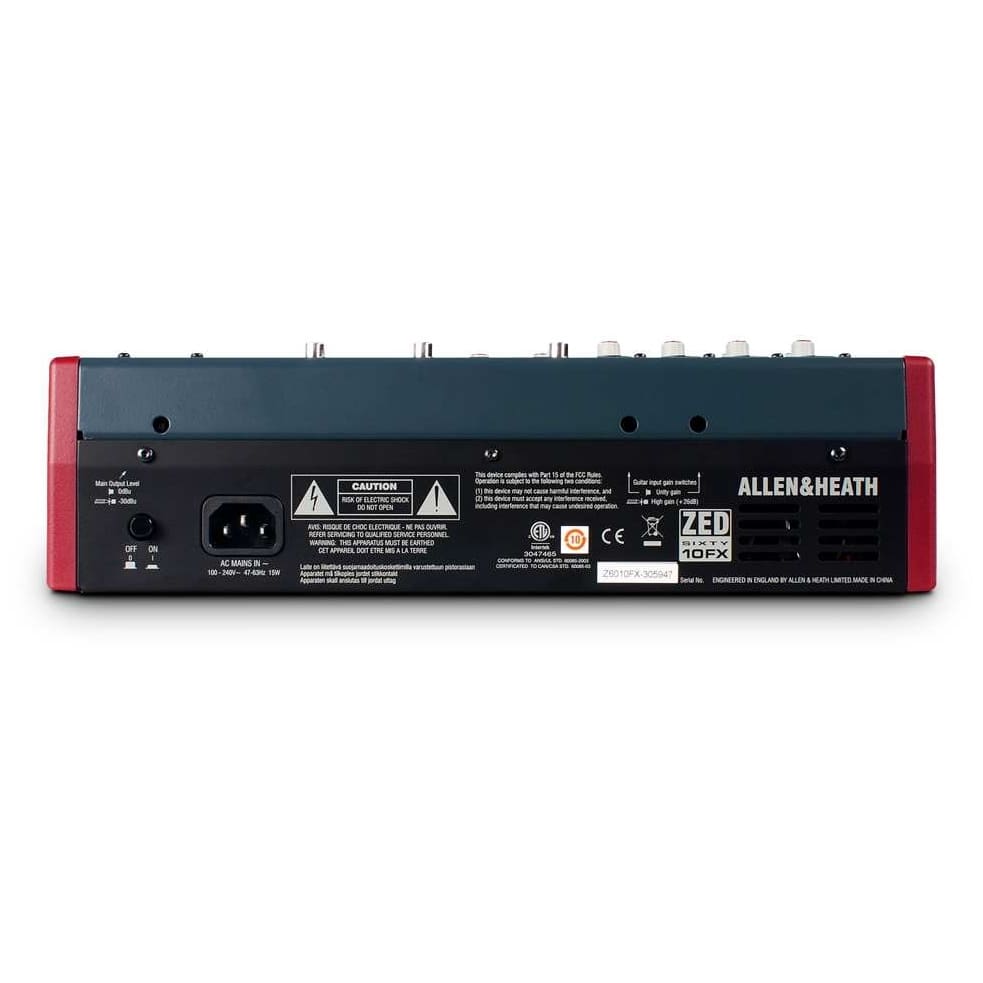 Allen Heath - Allen Heath ZED60-10FX Multipurpose Mixer - 3