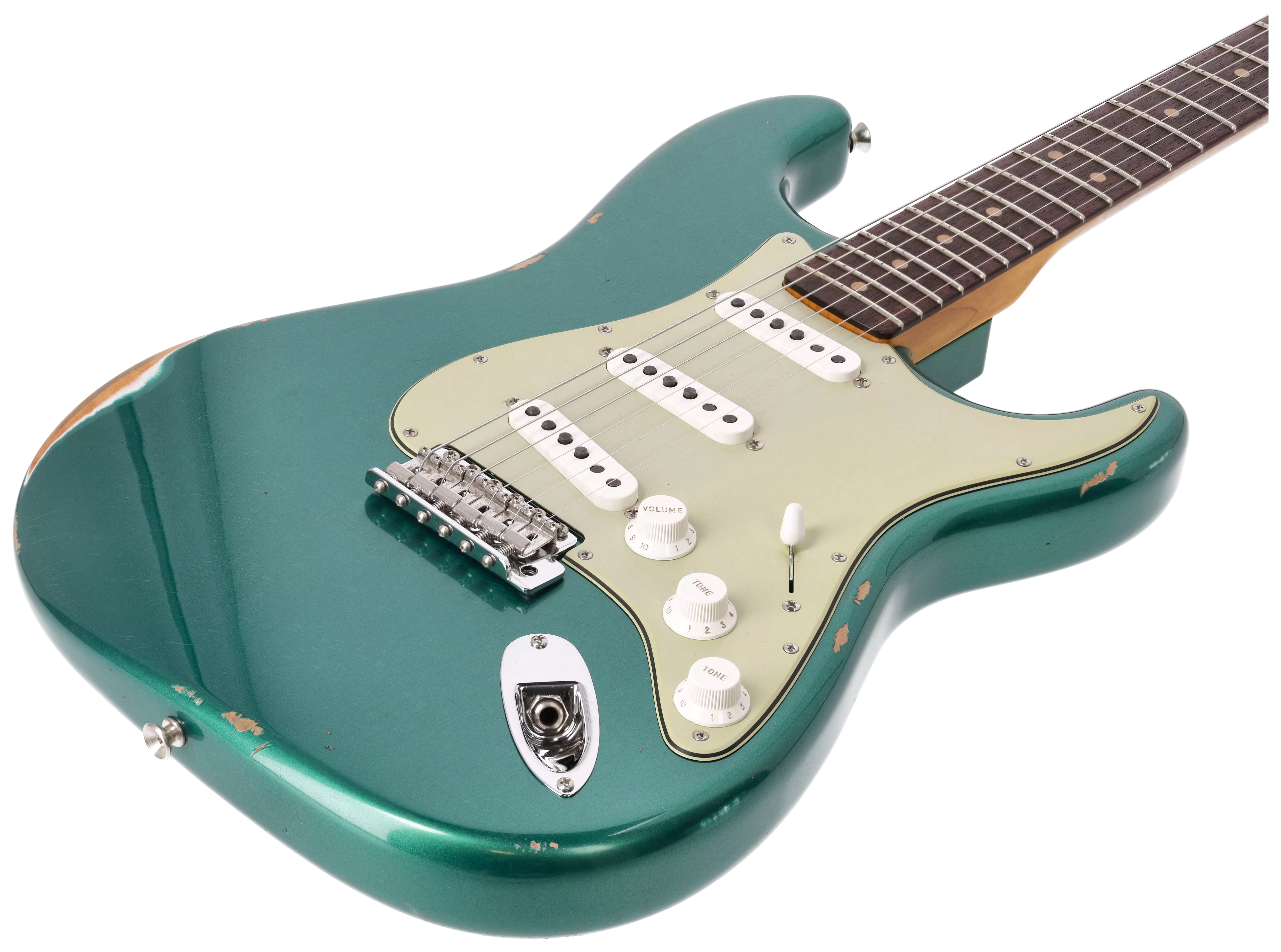Fender Custom Shop 1963 Stratocaster Relic Aged British Racing Green Metallic #3 4