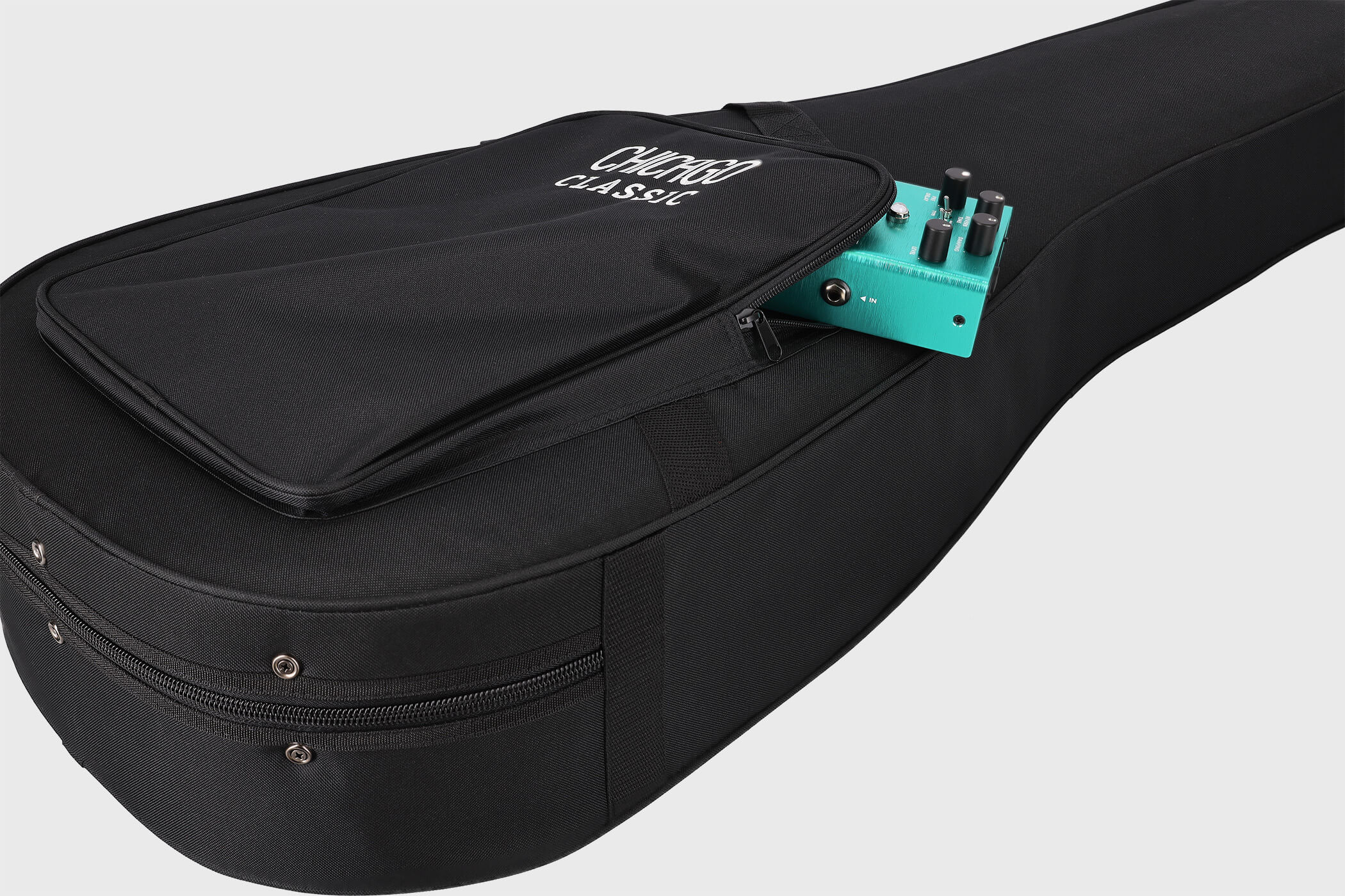 Image of Chicago classic lightweight koffer western gitarre schwarz 11 grau 2100x1400