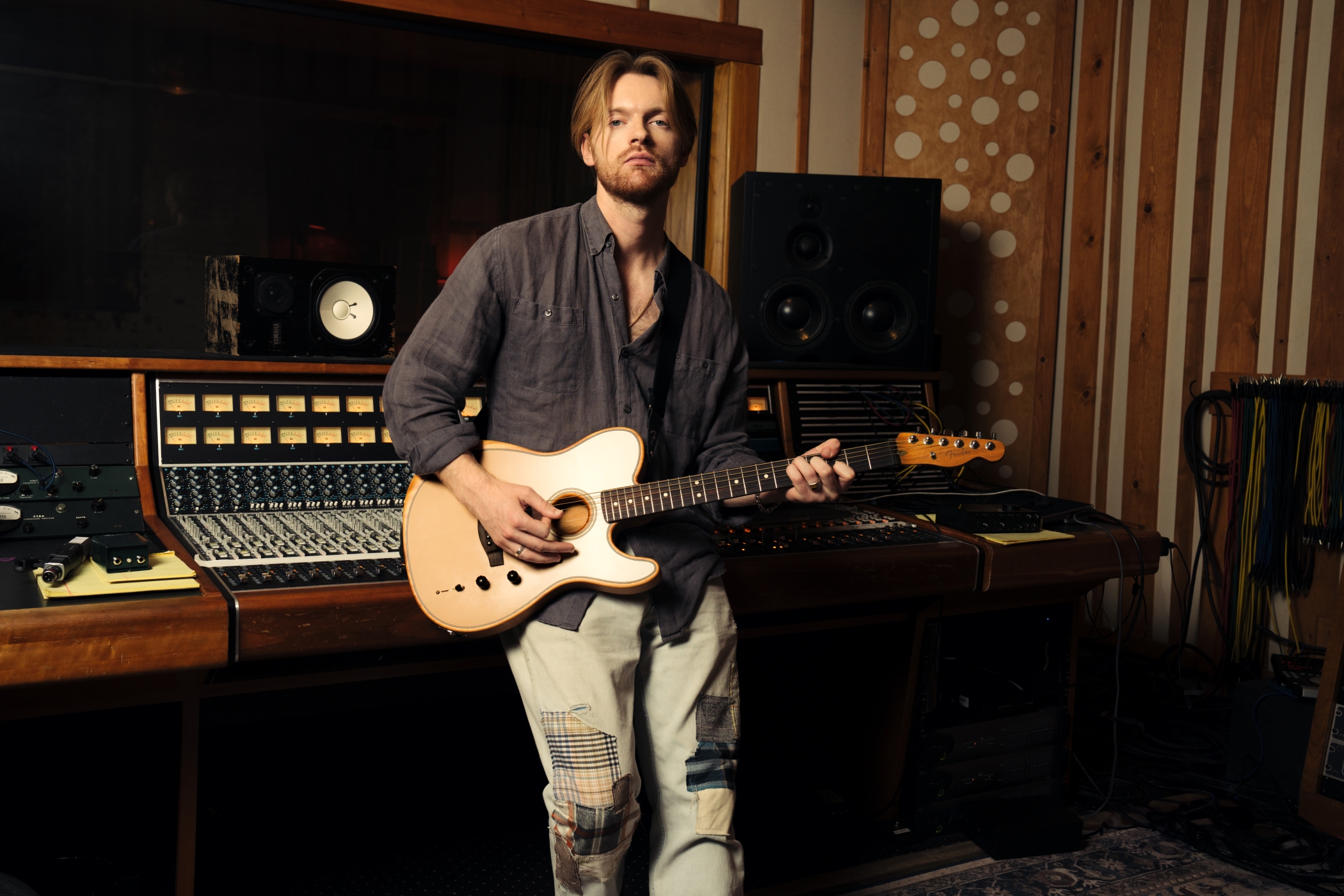 Image of Fender finneas acoustasonic artist lifestyle control room 1059
