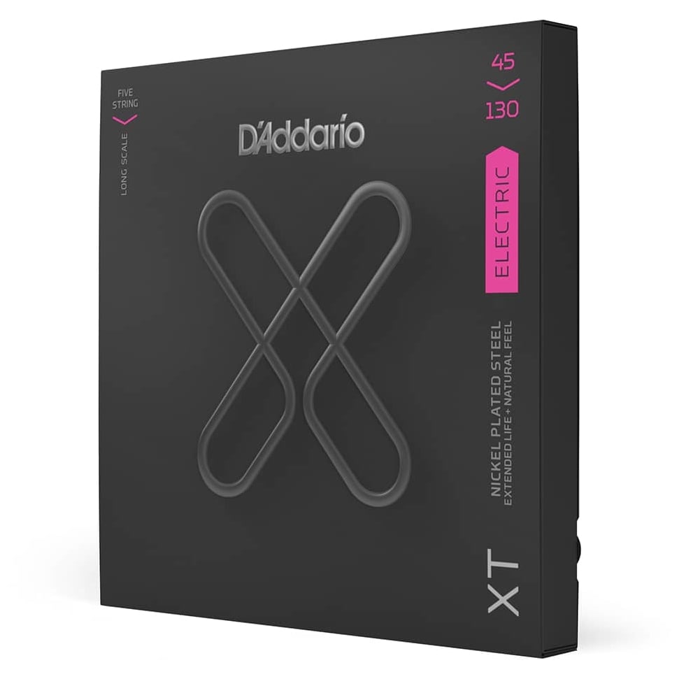 D’Addario - D’Addario XTB45130 - XT 5-String Bass Nickel Plated Steel, Long Scale 45-130 - 3