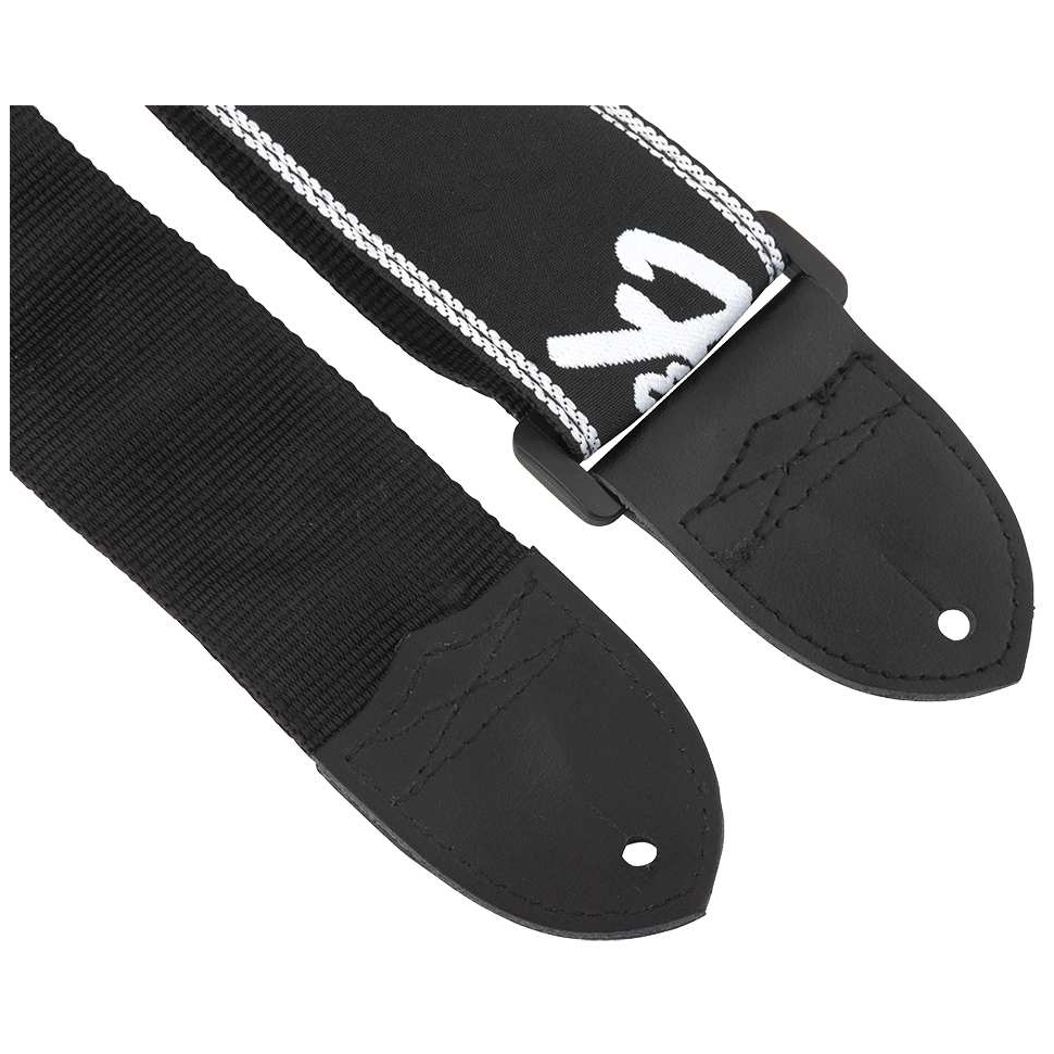 Fender - Fender Gitarrengurt Running Logo Strap Black - 1