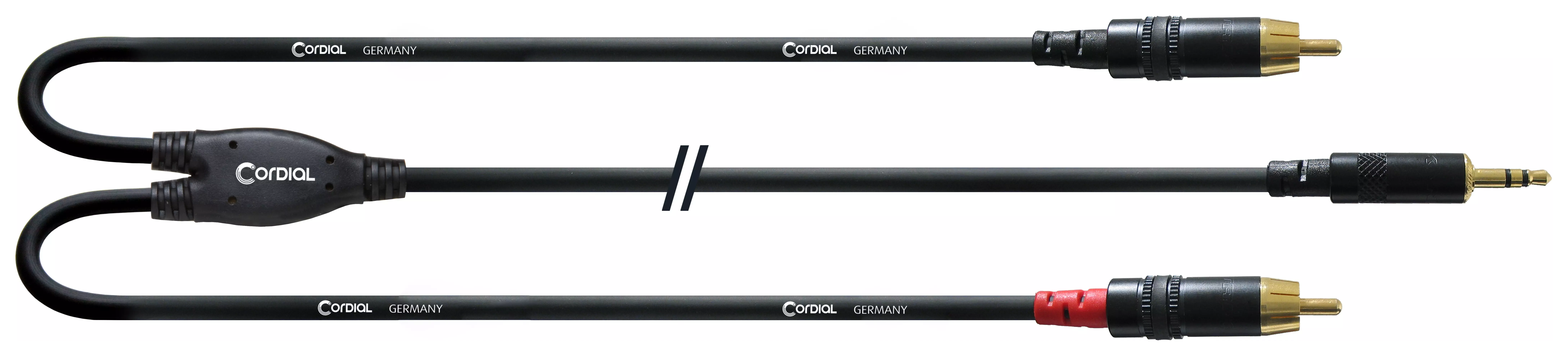 Cordial CFY 3 WCC - 3,0 m, Mini-Stereoklinke auf 2 x RCA / Cinch, REAN