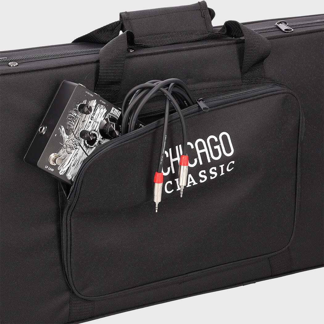 Image of Chicago classic lightweight koffer e bass schwarz 11 grau 1050