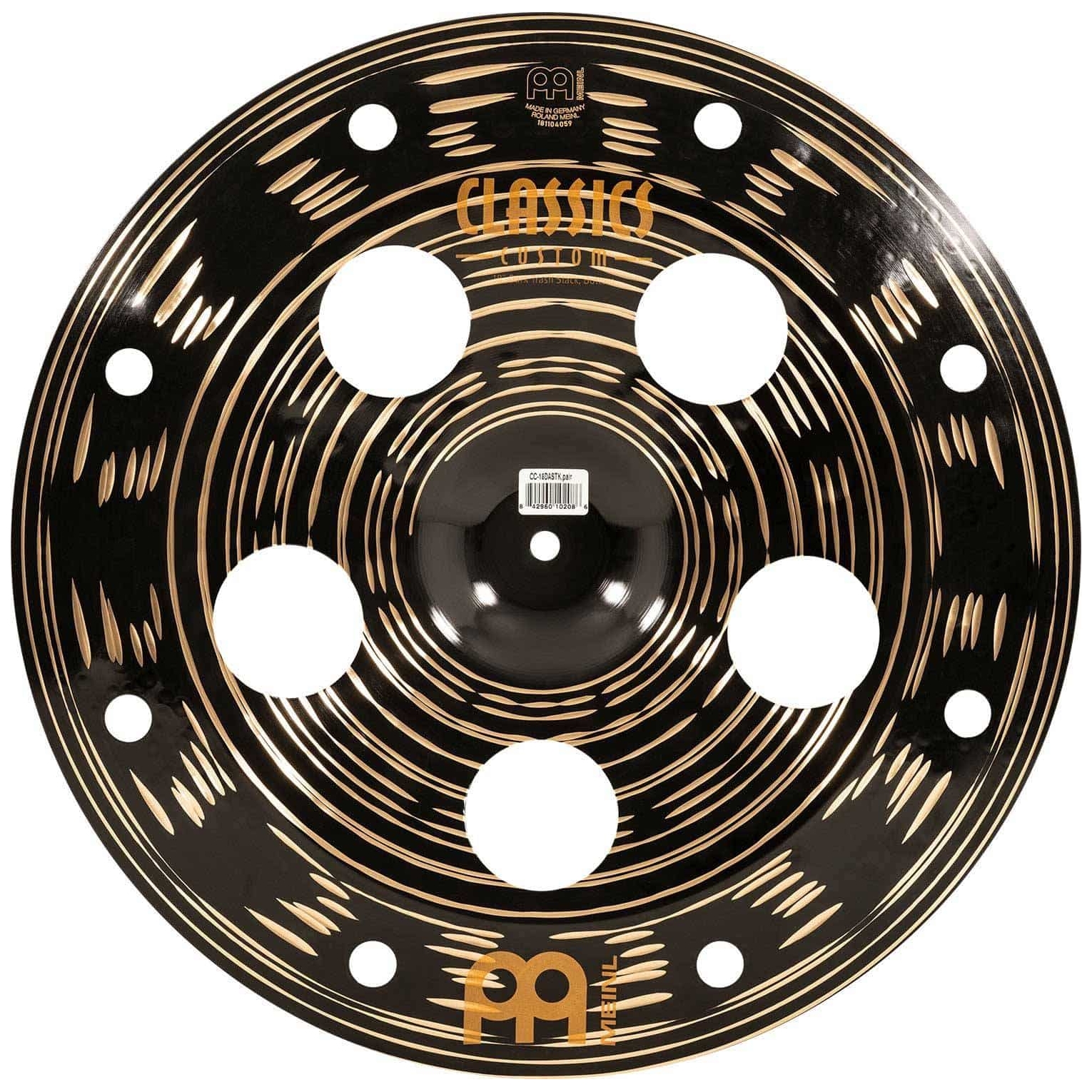Meinl Cymbals - Meinl Cymbals CC-18DASTK - 18 Classics Custom Dark Trash Stack - 7