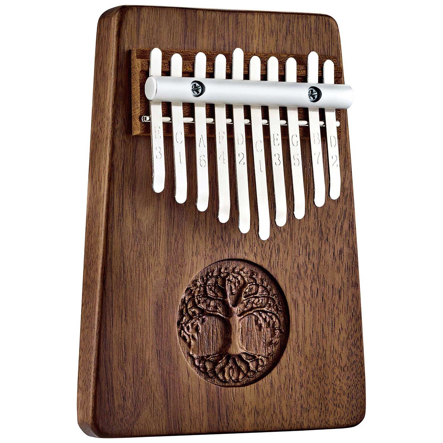 Meinl Sonic Energy - Meinl Sonic Energy KL1001TOL Solid Kalimba, 10 Töne, Baum des Lebens schwarzes Walnussholz - 7