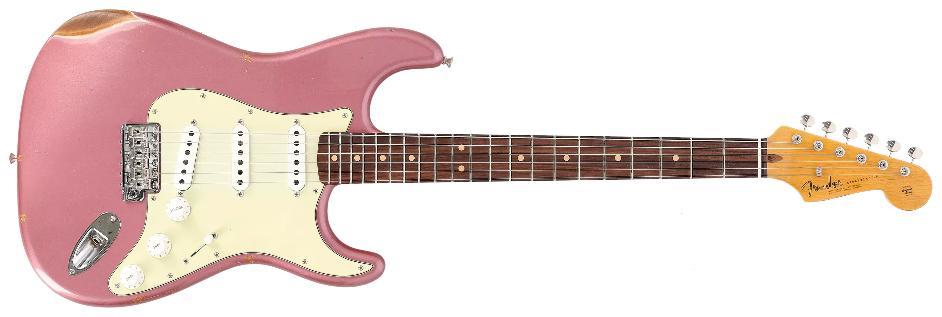 Fender Custom Shop 1963 Stratocaster Relic Aged Burgundy Mist Metallic #1 1