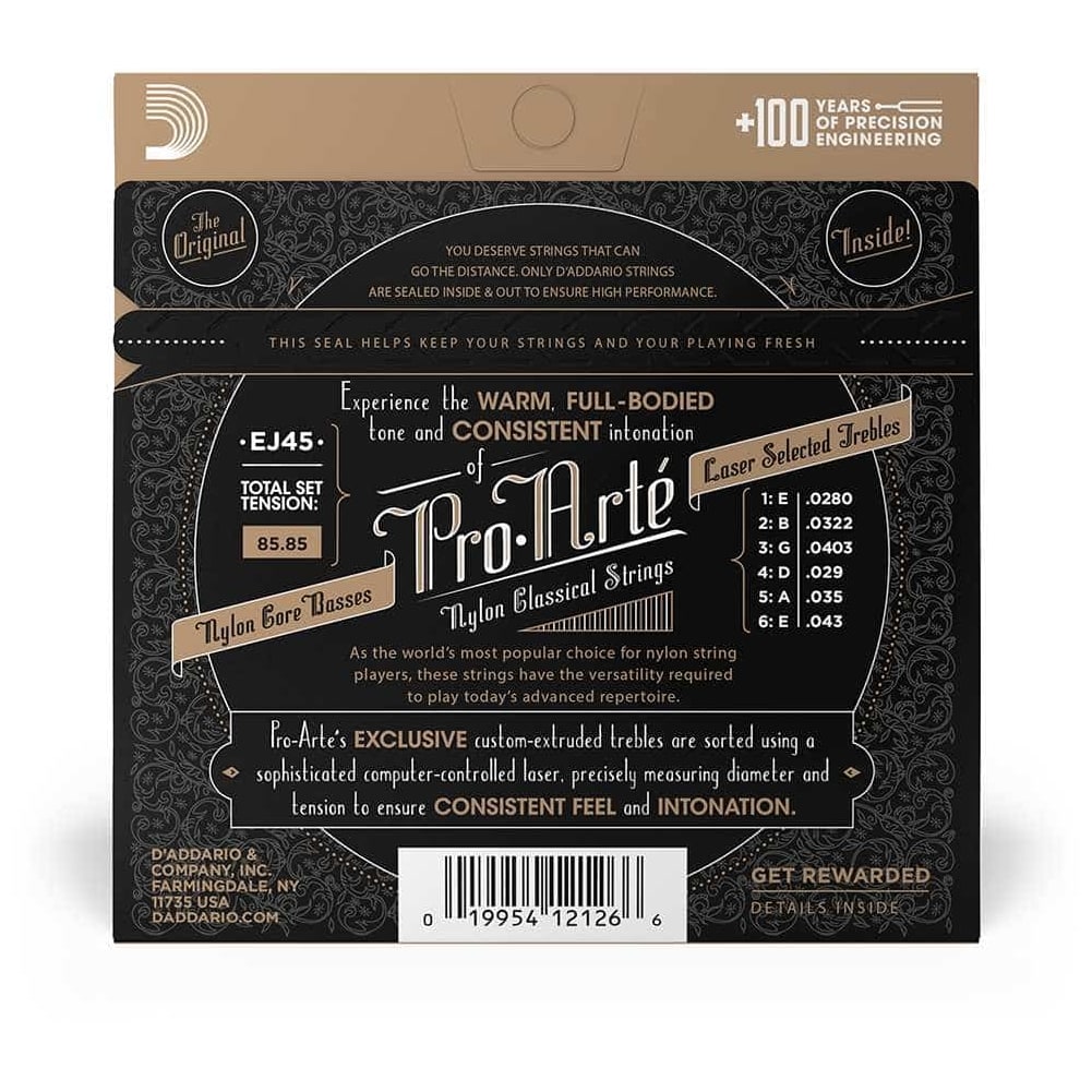 D’Addario - D’Addario EJ45 - ProArté Classical Nylon - Normal Tension 028-043 - 4