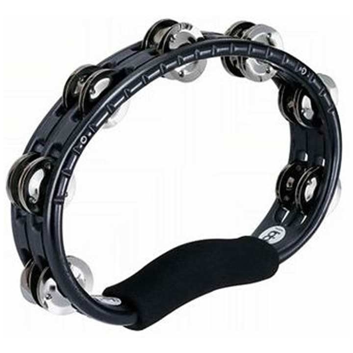 Meinl Percussion - Meinl Percussion TMT1BK - Traditional hand Held ABS Tambourine, Black, Nickel Plated Steel Jingles