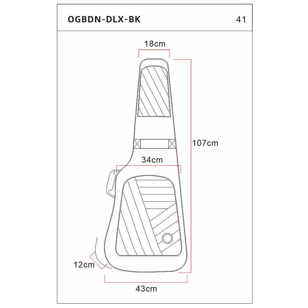 Ortega OGBDN-DLX-BK 6