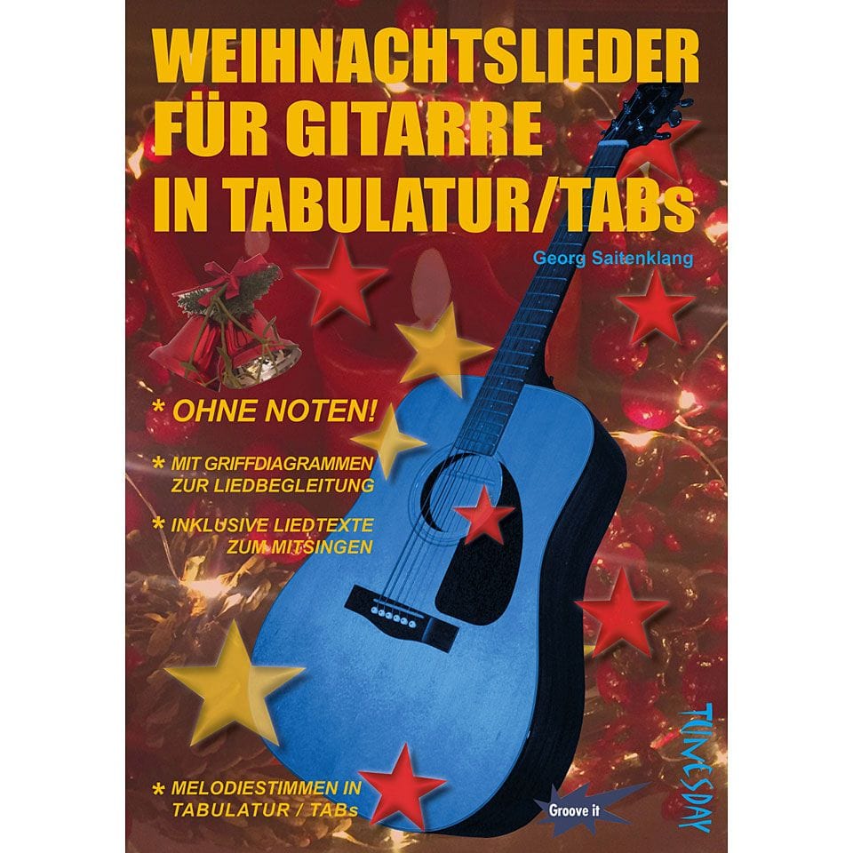  Weihnachtslieder für Gitarre in Tabulatur/TABs