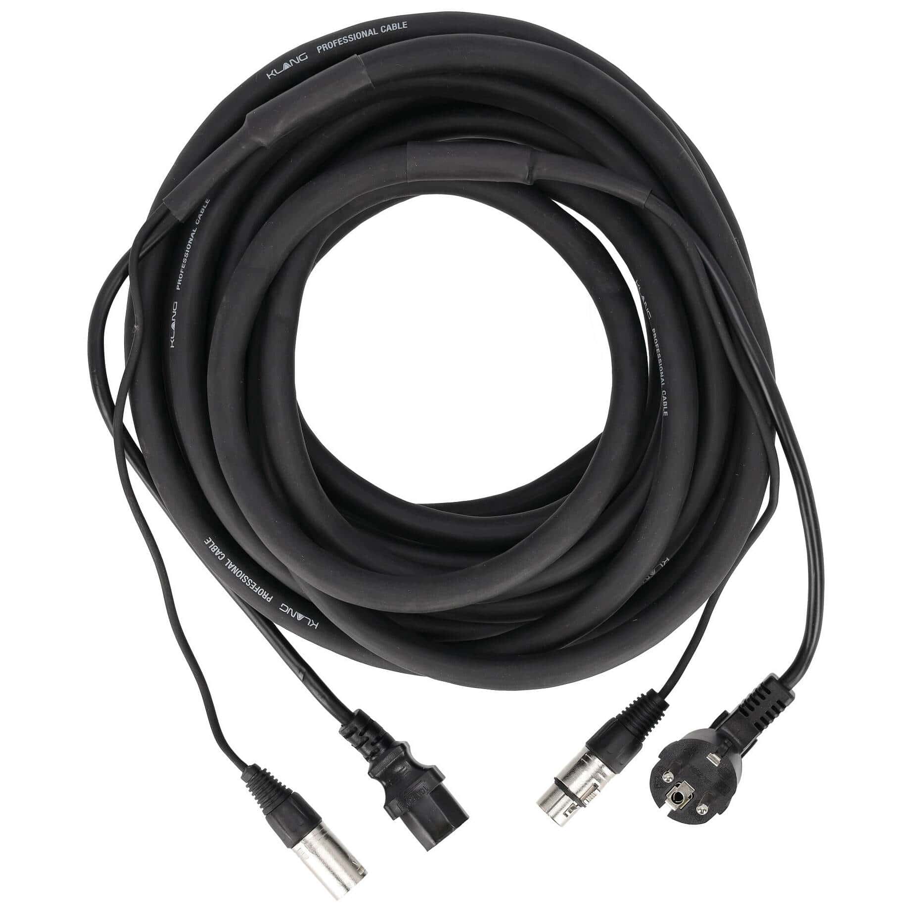 Klang Schuko-IEC XLR Strom-/Signalkabel 10 Meter