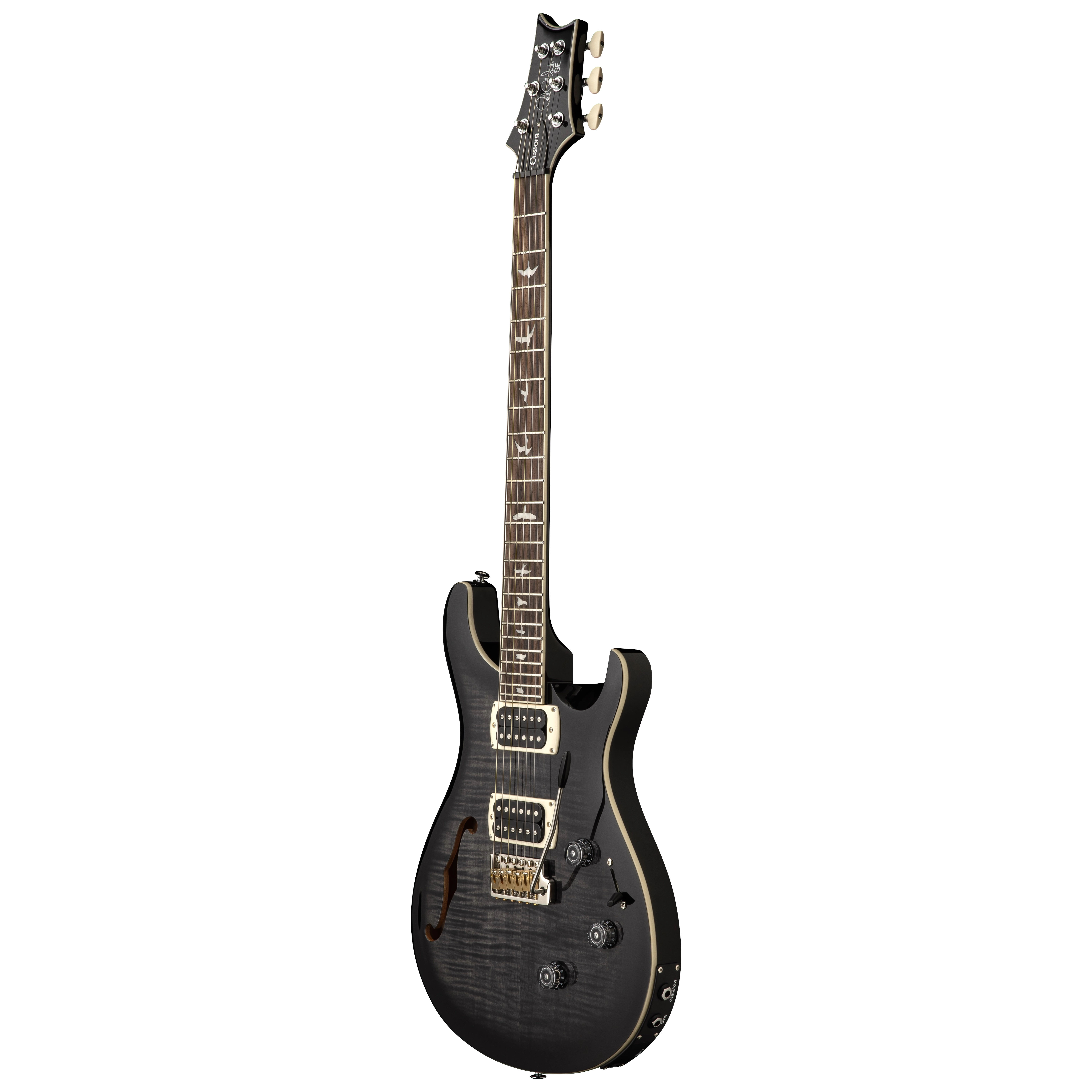 PRS SE Custom 24 Semi-Hollow Piezo Charcoal Burst 2