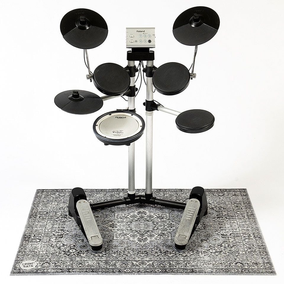 DRUMnBASE 130 x 90 cm Stage Mat Grey 4