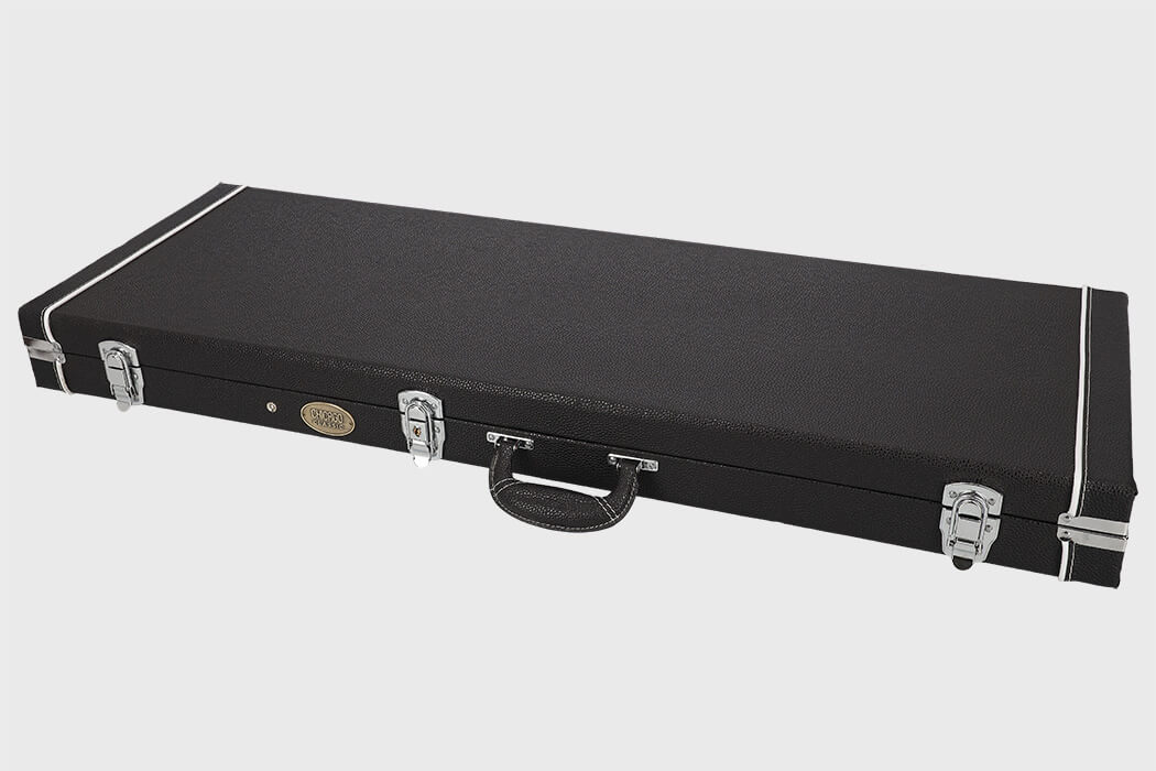 Image of Chicago classic e gitarre rechteckkoffer schwarz 2 grau 1050x700