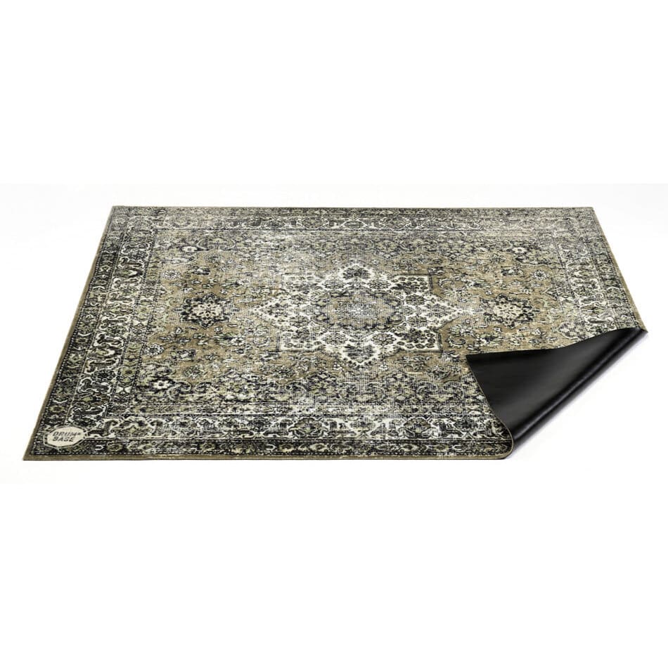 DRUMnBASE 185 x 160 cm Vintage Drum Mat Green 1