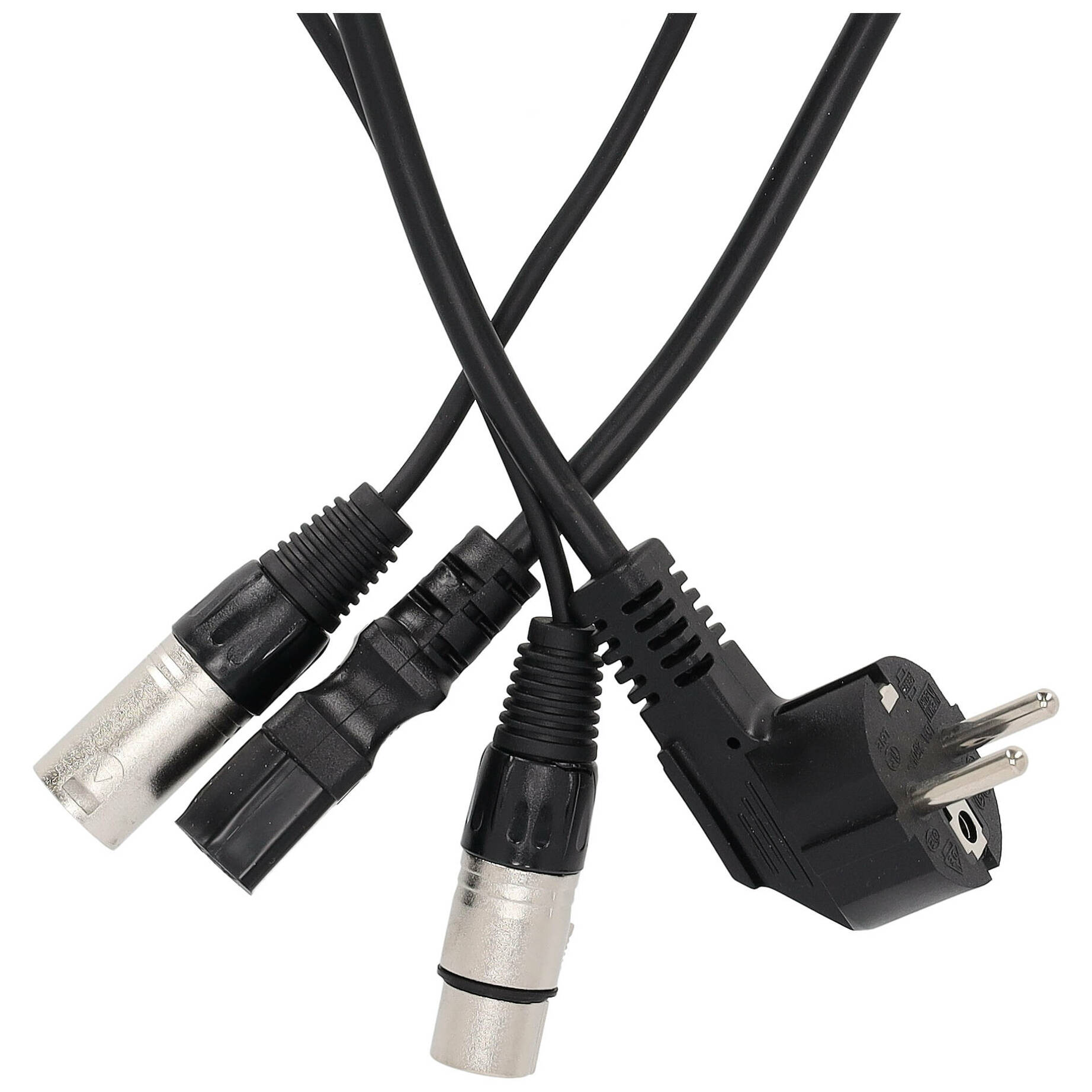 Klang Schuko-IEC XLR Hybridkabel 5 Meter 2