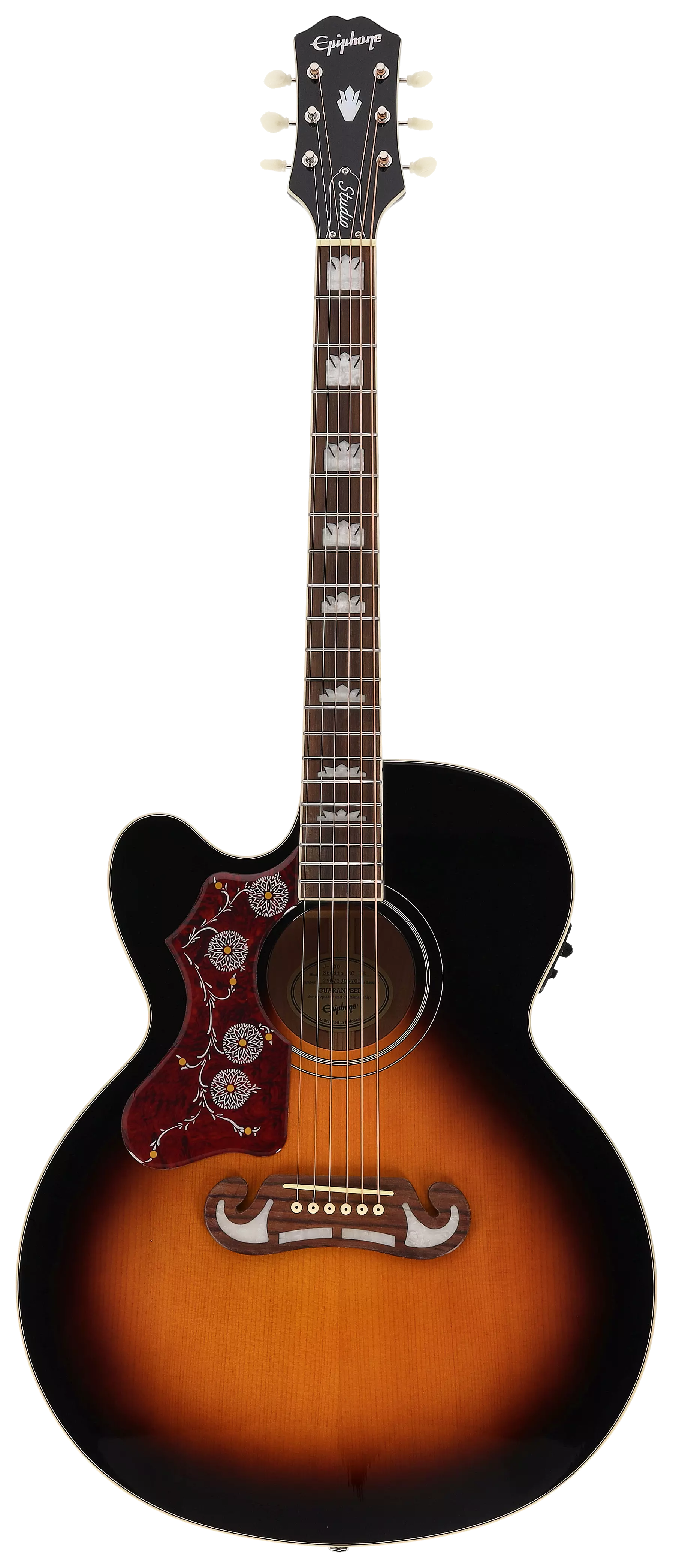 Epiphone J-200 Studio EC LH Vintage Sunburst
