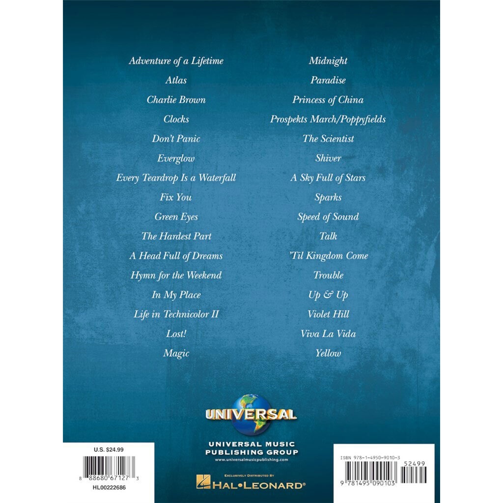 Hal Leonard Coldplay Sheet Music Collection 1