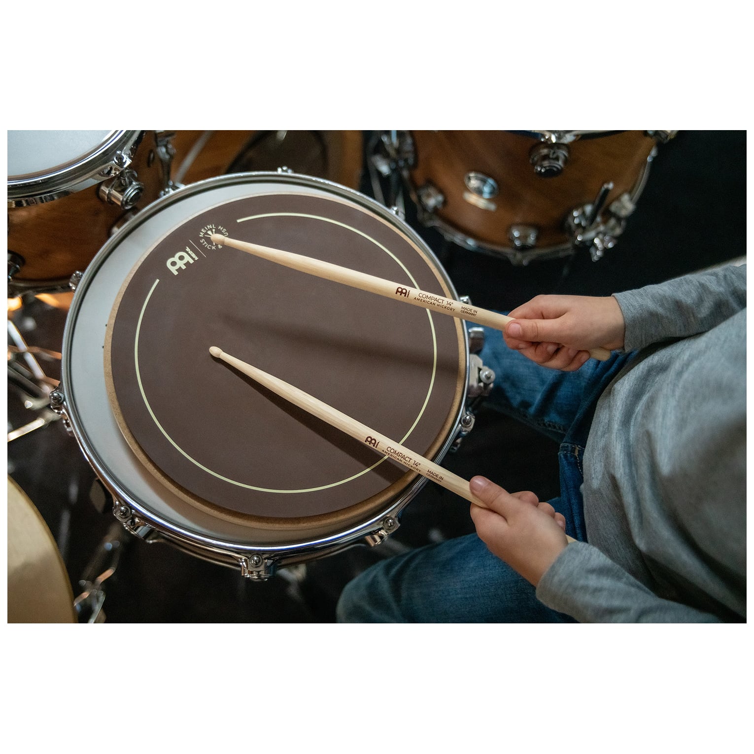 Image of Meinl stick  brush compact 14 drumstick american hickory 10026740 5
