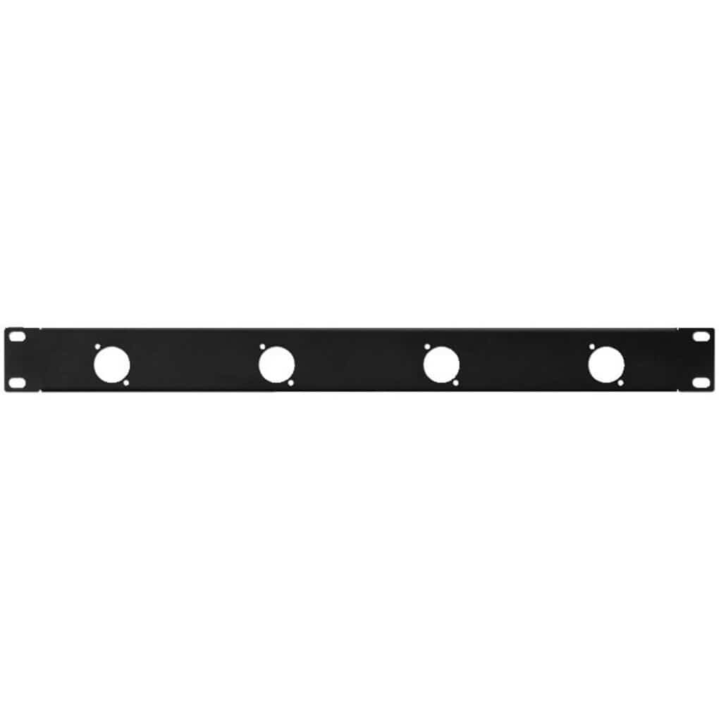  1HE Blende für 4 x D-Serie